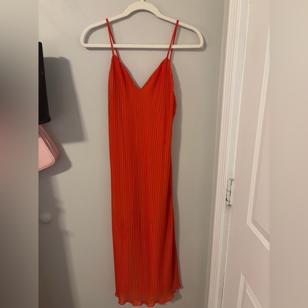 Zara orange long dress